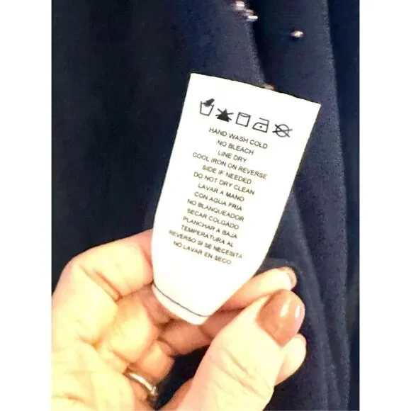 NWT R&M Richards Chiffon Beaded Jacket, midnight blue Size 18 - Picture 8 of 11